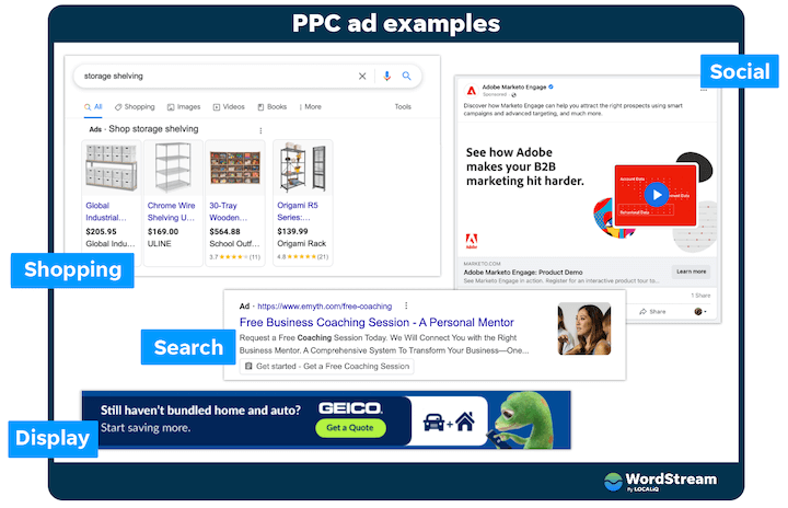 PPC advertising examples